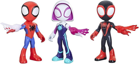 SPIDEY AND HIS AMAZING FRIENDS Marvel Supersized Hero Action Figures 3-Pack, New but open box
