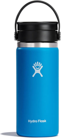 HYDRO FLASK - Travel Coffee Flask 473 ml (16 oz)  - Pacific- used very good needs to be washed before use, opened/damaged box