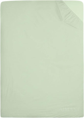 AIMANE® Non Iron Percale 4FT Small Double Fitted Sheet, condition new, open, damaged bag