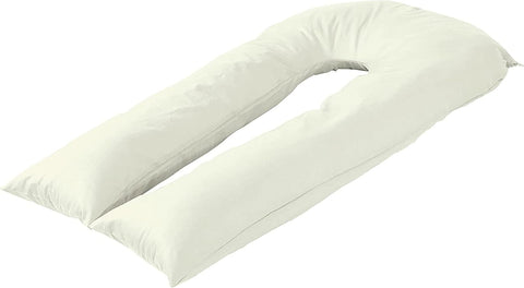 Cream 12FT U Shape Pillow Cover Case, condition new, no original packaging