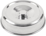 Vogue Aluminium Plate Cover, 8" Diameter, Silver- new but small scratch on top/knob