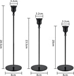 Mardiko Metal Candle Holders Candlesticks, Winecup Shape- Black- new but open box