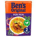 Ben's Original Peri Peri Microwave Rice 220g, best before 14/03/25