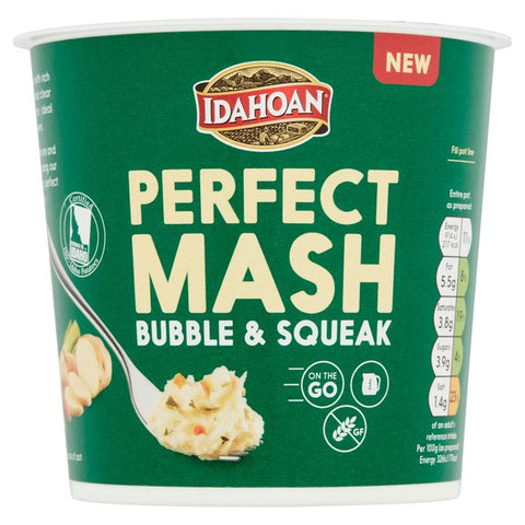 Idahoan Mash Bubble & Squeak Pot 55g best before 04/25- may come slight dented pot