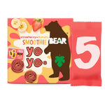 BEAR Smoothie Fruit Yoyos Strawberry & Banana Multipack 5 x 20g - best before 09/24