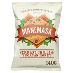 Manomasa Serrano Chilli & Yucatan Honey 140g, best before 20/10/24, pack may come creased