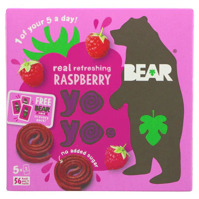 Bear | Yoyos - Raspberry Multipack | 5 x 20g- best before 11/24- (Ref T8-3)