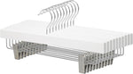 Amazon Basics Wooden Hangers with Clips, 10-Pack, 36 cm, White New but scruffy box