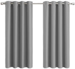 Aspire Homeware Blackout Curtains Eyelet with Tiebacks 46 x 54 Inch 2 Panel Light Grey New in original packaging