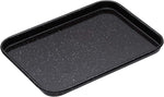 MasterClass Small Baking Tray, 1 mm Thick Steel, 24 x 18 cm, Black- new but small chip off enamel on rim