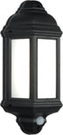 National Lighting HALBURY LED Outdoor 7W -Motion Sensor Presence Detector- Black- new but open box