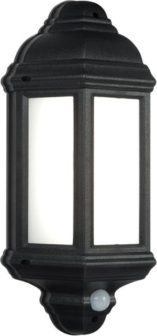 National Lighting HALBURY LED Outdoor 7W -Motion Sensor Presence Detector- Black- new but open box