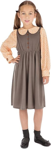 Bristol Novelty Victorian Schoolgirl Costume, New but open bag, 4-6 years