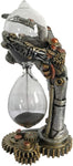 Nemesis Now Steampunk Time Skeletal Hand Sand Timer, Silver, 16cm- new but 1 part has broken of hand, does not affect use, can glue back on