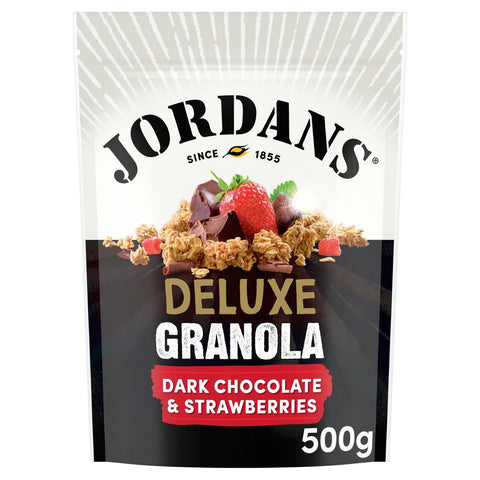 Jordans Deluxe Dark Chocolate Granola Breakfast Cereal 500g, best before 20/06/25