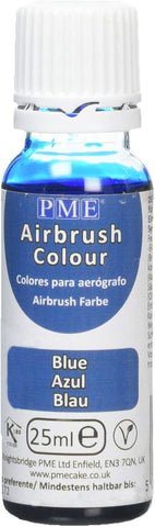 PME Edible Airbrush Colour Blue- 25ml- best before 25/09/24