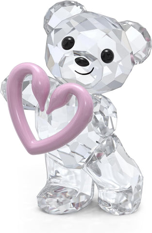 Swarovski Kris Bears Una Bear Crystal Figurine  New but heart  not attached, glueable