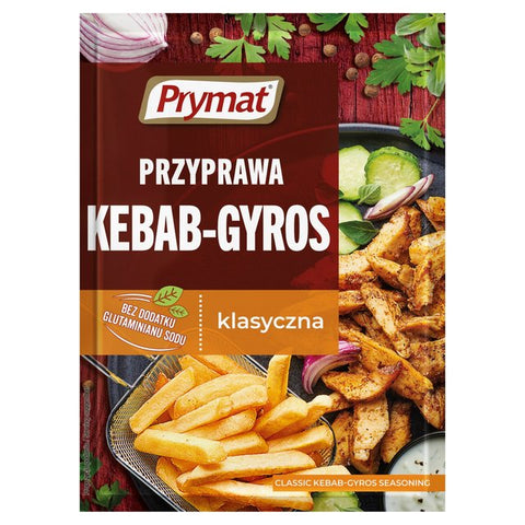 Prymat Classic Kebab-Gyros Seasoning 30g sachet - Best Before 8/26, Polish pack (REF T11-2)