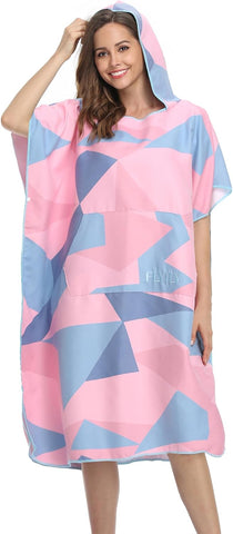 FLYILY Changing Towel Poncho Hooded light weight Microfiber with pocket, size L, new , no original packaging