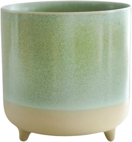 Ivyline Planter, Ceramic, Mint Matte Reactive, H12cm x D12cm- new