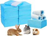 Amakunft Rabbit Pee Pads, Pet Toilet (Blue, 50pcs-18"x13")- best before 05/27