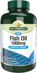 Natures Aid Fish Oil 1000mg– 180 Capsules, best before 06/26