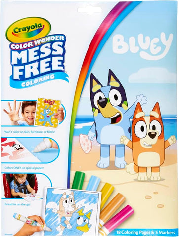 CRAYOLA Color Wonder - Bluey Colouring Mess-Free Book, new/scruffy pack (ref tt152)