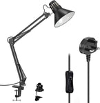 LED Desk Lamp, Metal Swing Arm, Black Finish, condition new, open, scruffy box