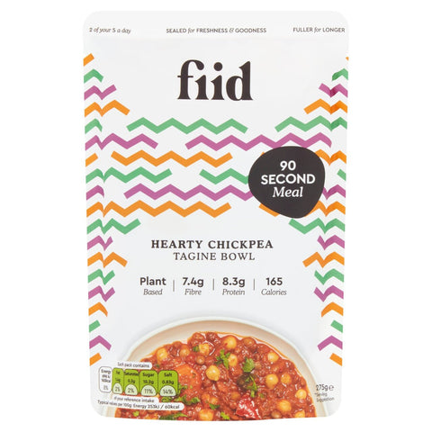 Fiid Hearty Chickpea Tagine Bowl 275g- best before 11/25