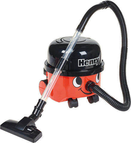 Casdon Henry & Hetty Toys - Henry Vacuum Cleaner - Red, new but missing black attachment, open-scruffy box