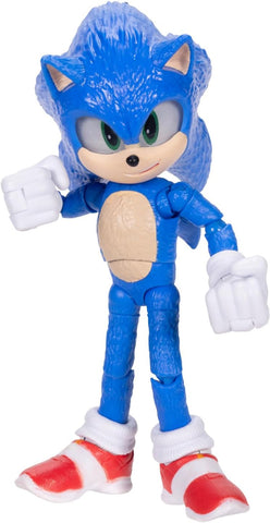 Sonic The Hedgehog Sonic 3 Movie Sonic, New but missing Emerald, open, damaged box