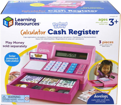 Learning Resources Pretend & Play Calculator Cash Register, Used- very good, till only, no accessories