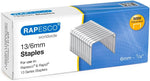 Rapesco 13/6 mm Galvanised Tacker Staples, Pack of 5000, scruffy packaging