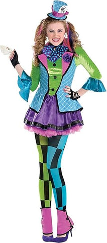amscan Childs Sassy Mad Hatter Costume- new but open scruffy packaging
