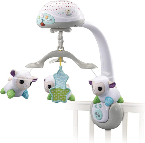 VTech Baby Lullaby Lambs Mobile, English Version, Used- good, open, scruffy box