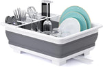 VASTLIN Collapsible Dish Drying Rack-Portable Dinnerware Drainer new, no box