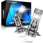 NOVSIGHT H7 LED Headlight Bulb 90W 30000LM, Pack of 2, New but open, scruffy box