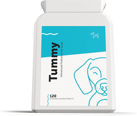 Dog's Lounge Tummy, Probiotic & Prebiotic for Dogs, 120 Tablets, best before 10/26