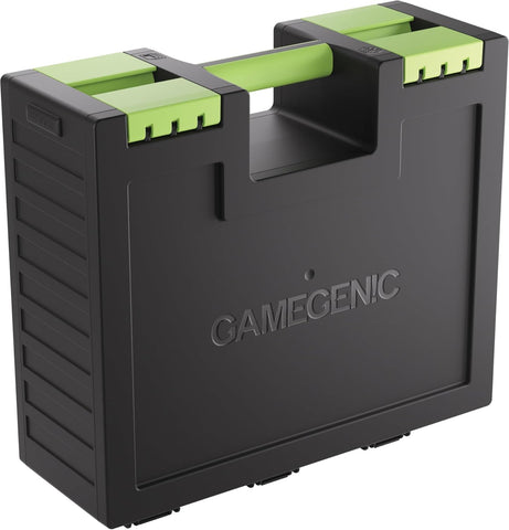 Gamegenic | Game Castle Black/Green, new but clip handle missing, open, scruffy box