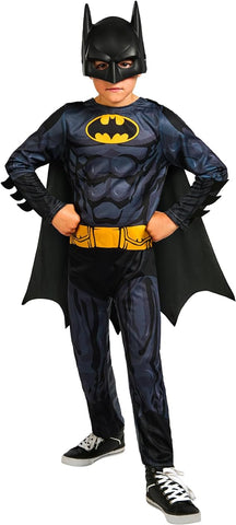 Rubie's Official DC Batman Childs Costume size L 7-8 yo, used, acceptable condition (ref tt126)