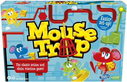 Hasbro Mouse Trap Board Game, condition used- very good, 2 cheese, 1 spanner missing (Ref E222)
