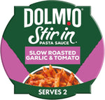 Dolmio Stir In Roasted Garlic and Tomato Pasta Sauce 150g, best before 12/04/25, may come with scruffy label