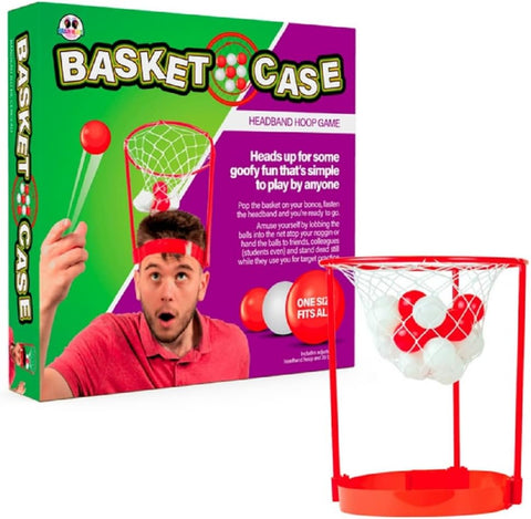 Original Basket Case Headband Hoop Game, condition new but open, scruffy box