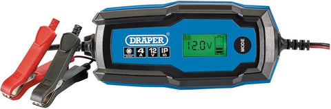 Draper 6V/12V Smart Charger and Battery Maintainer, New but open, scruffy box