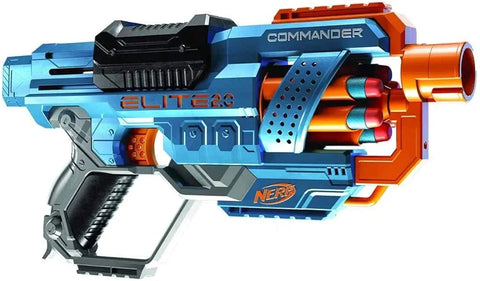 Nerf Elite 2.0 Commander RD-6 Blaster, 12 Official Nerf Darts, New but scruffy original box