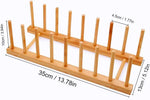 efbock Plate Rack Holder for Kitchen Cupboards Bamboo, condition new, scruffy box