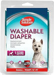 Simple Solution Washable Re-usable Female Dog Diapers, Small Diaper scruffy packaging (ref tg4-3)