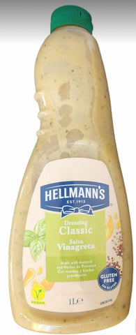 Hellmann's Classic Vinaigrette Salad Dressing, 1 Litre- best before 13/11/24