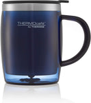 Thermos Translucent Desk Mug, Stainless Steel, Blue, 450 ml Used very good few scratches around