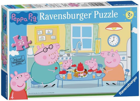 Ravensburger Peppa Pig Family Time 35 Piece Jigsaw Puzzle, condition used good, open box